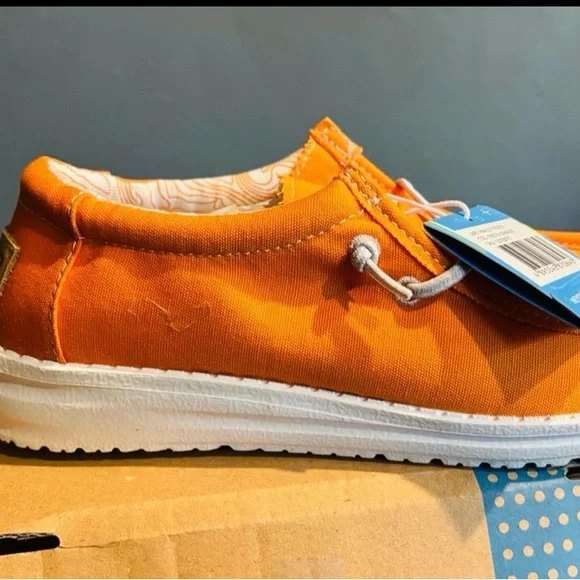 Hey Dude Kids Sneakers in Fiesta Orange - Picture 2 of 3